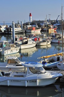 Fishing boats in the harbour at La Cotiniere on the island Ile dOleron