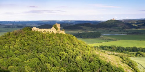 View of the ruins of Gleichen Castle