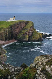 The Stoer Head Lighthouse at the Point of Stoer in Sutherland