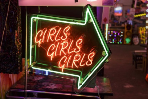 Girls neon sign