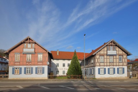 Historic building of organ manufacturer Gebrueder Link