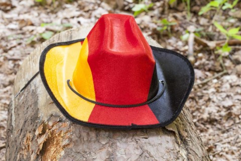 Fan hat in the forest