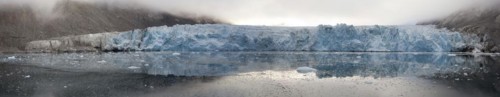 Glacier in the Magdalenefjord on Svalbard