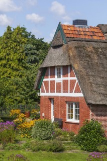 Thatched half-timbered house