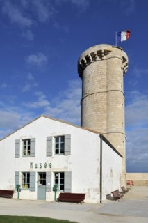The old lighthouse Tour des Baleines and museum on the island Ile de Re