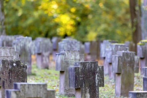 Cemetery in autumn