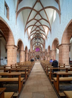 Romanesque Basilica of the Holy Cross with the rood screen