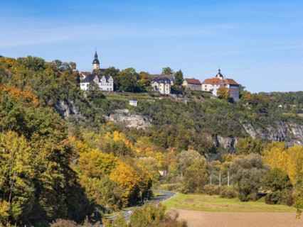 View of Dornburg Castles in Autumn