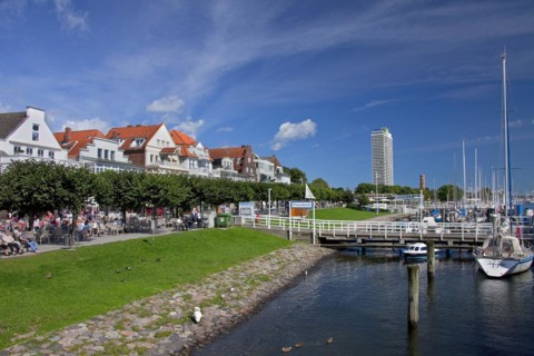 Vorderreihe and the Maritim-Hotel at Travemuende