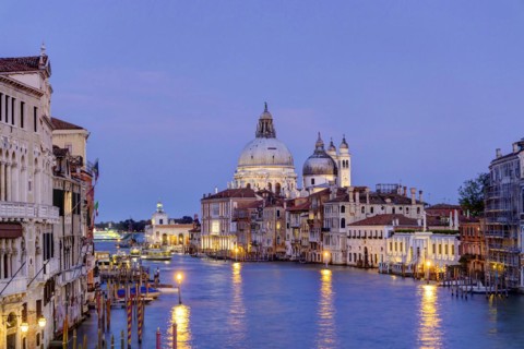 View over the Grand Canal to Punta della Dogana