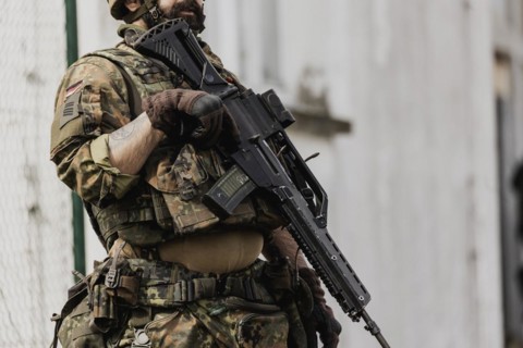 A soldier of the Bundeswehr