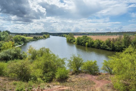 View of the river Saale