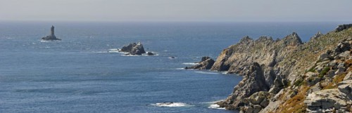 The lighthouse La Vieille at the Pointe du Raz at Plogoff