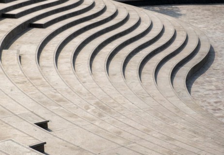 Daytime view of Lightning Stairs at Katara Cultural Village