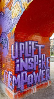 Graffiti at the Calisthenics facility in Gleisdreieck Park