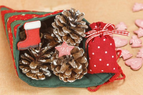Christmas decoration with cones