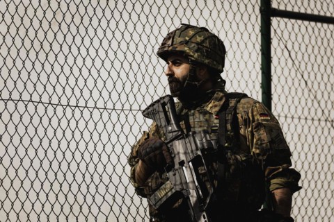 A soldier of the Bundeswehr