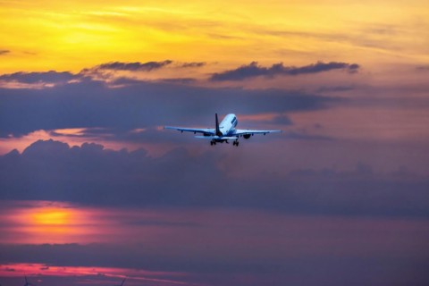 Aircraft taking off
