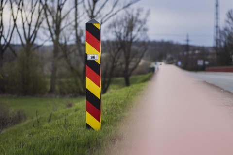 Border stone towards the Federal Republic of Germany