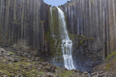 Basalt columns and Stuolafoss