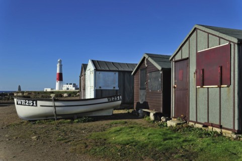 Portland Bill Lighthouse on the Isle of Portland along the Jurassic Coast