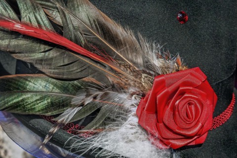 Feather decoration on a Bavarian hat