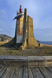 Lighthouse at the Cap Cerbere at sunrise