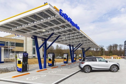 Fast charging park in the EnBW City