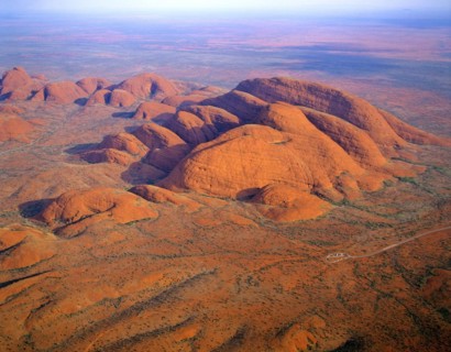 Aerial view of Mount Olga Northern Territory Australia