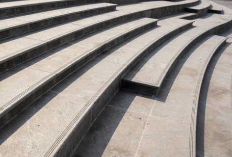 Daytime view of Lightning Stairs at Katara Cultural Village