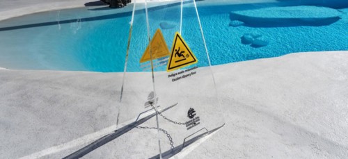 Sign on the ground