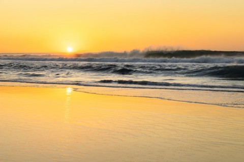 Sunset by the sea