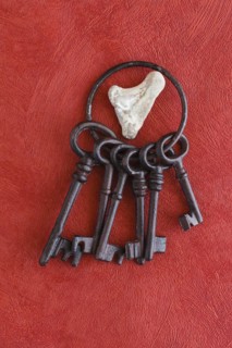 Old keys and heart of stone