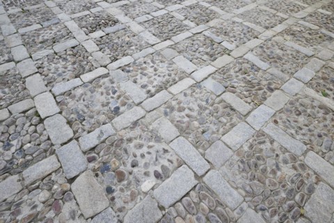 Mosaic as street paving