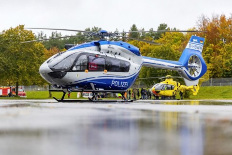 Helicopter of the Baden-Wuerttemberg Police