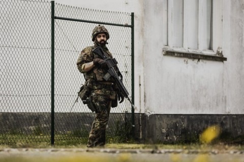 A soldier of the Bundeswehr
