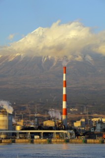 Mount Fuji view from Tagonoura Port Shizuoka Japan Asia