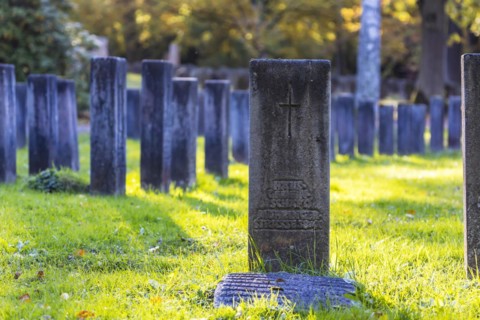 Cemetery in autumn
