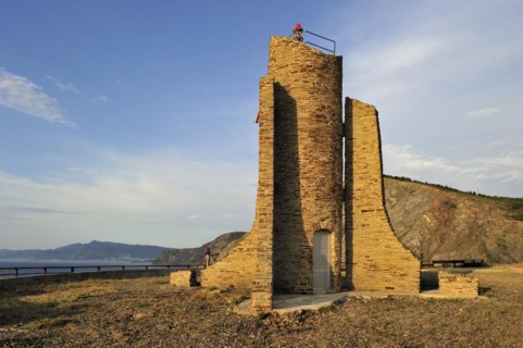 Lighthouse at the Cap Cerbere at sunset