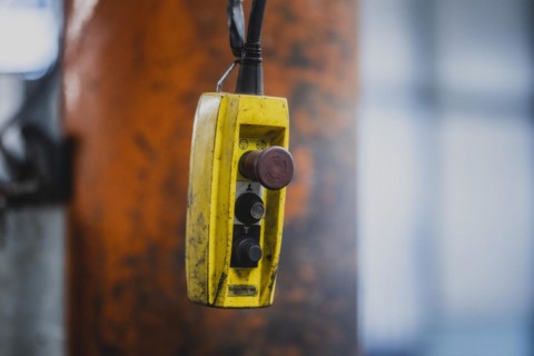 Remote control for a crane