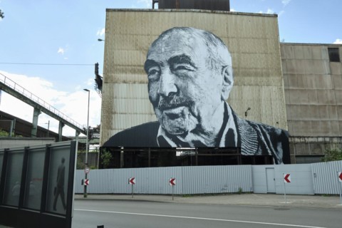 Wall art at the Voelklingen Ironworks