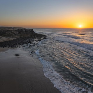 Sunset by the sea