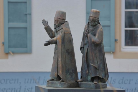 Sculpture The Wise Men of Speyer by Wolf Spitzer 2013