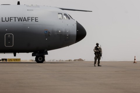 Air Force Airbus A400M pictured in Gao