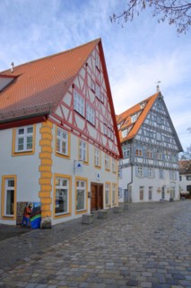 Historic half-timbered houses in Fischergasse