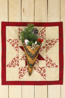 Christmas decoration on a wooden wall