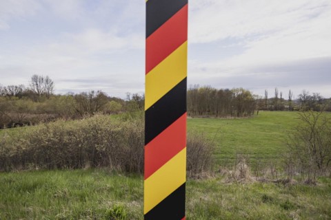 Border stone towards the Federal Republic of Germany