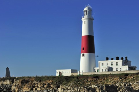 Portland Bill Lighthouse on the Isle of Portland along the Jurassic Coast