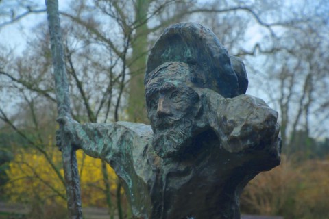 Sculpture Ferryman hol over by Georg Guenther Zeuner 1987