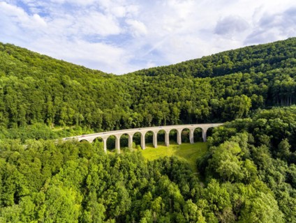Alb ascent of the A8 motorway to the Swabian Alb